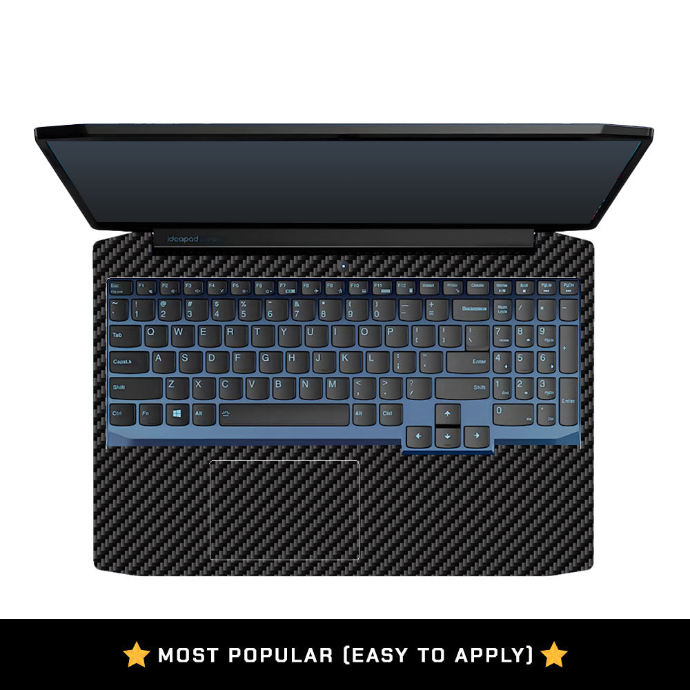 Textured Carbon Fibre Lenovo Ideapad Gaming 3 15ARH05 and 15IMH05 Laptop Skin