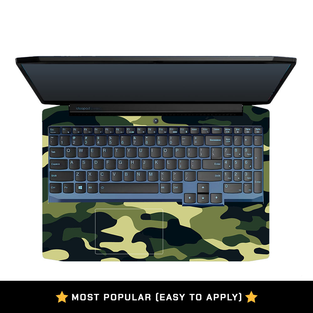 Forest Green Camo Lenovo Ideapad Gaming 3 15ARH05 and 15IMH05 Laptop Skin