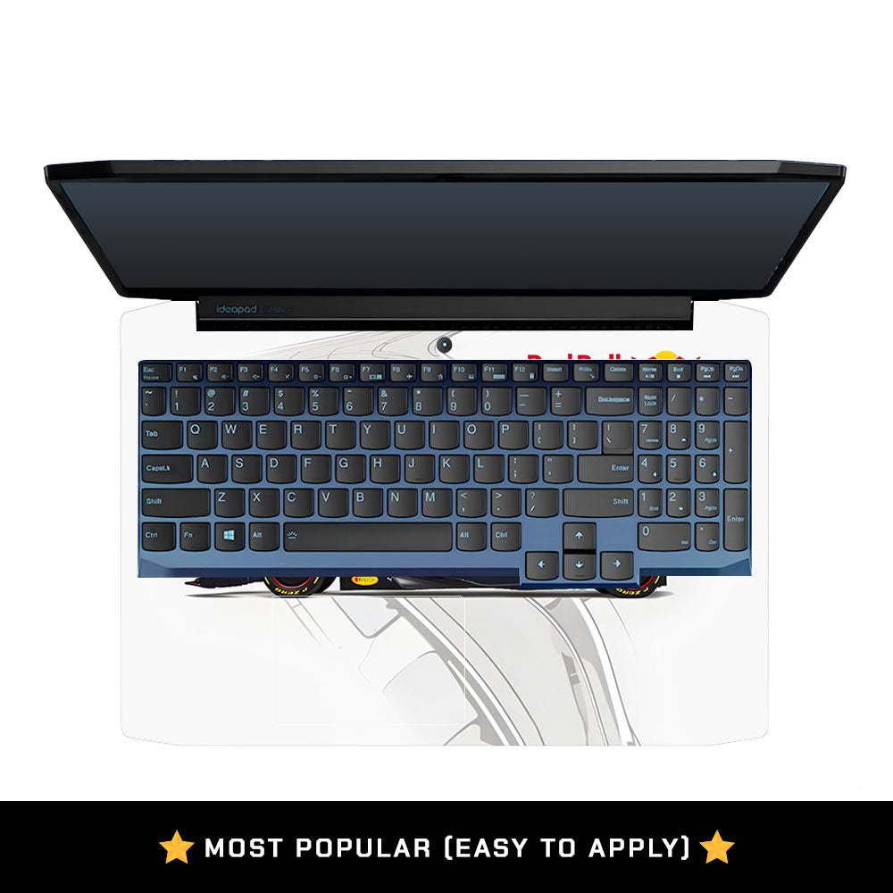 Red Bull Racing in Action Lenovo IdeaPad Gaming 3 15ARH05 and 15IMH05 Laptop Skin