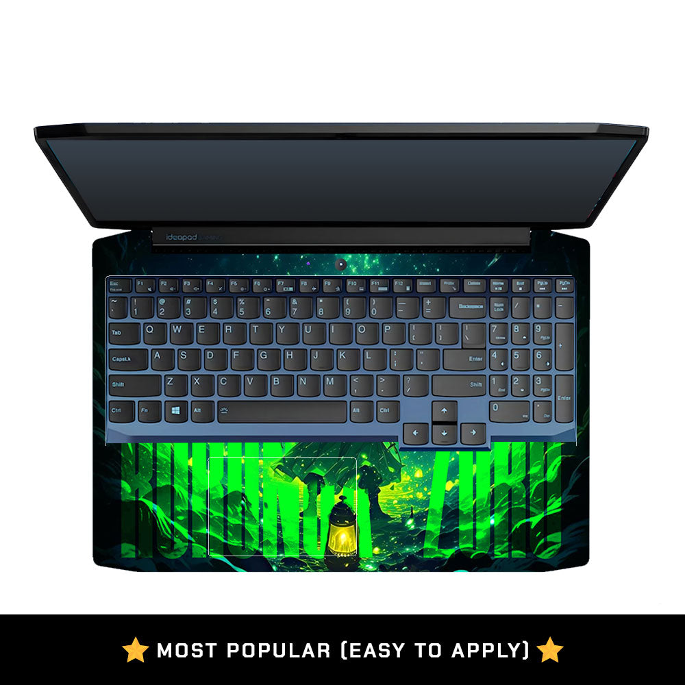 Roronoa Zoro Green Fury Lenovo IdeaPad Gaming 3 15ARH05 and 15IMH05 Laptop Skin