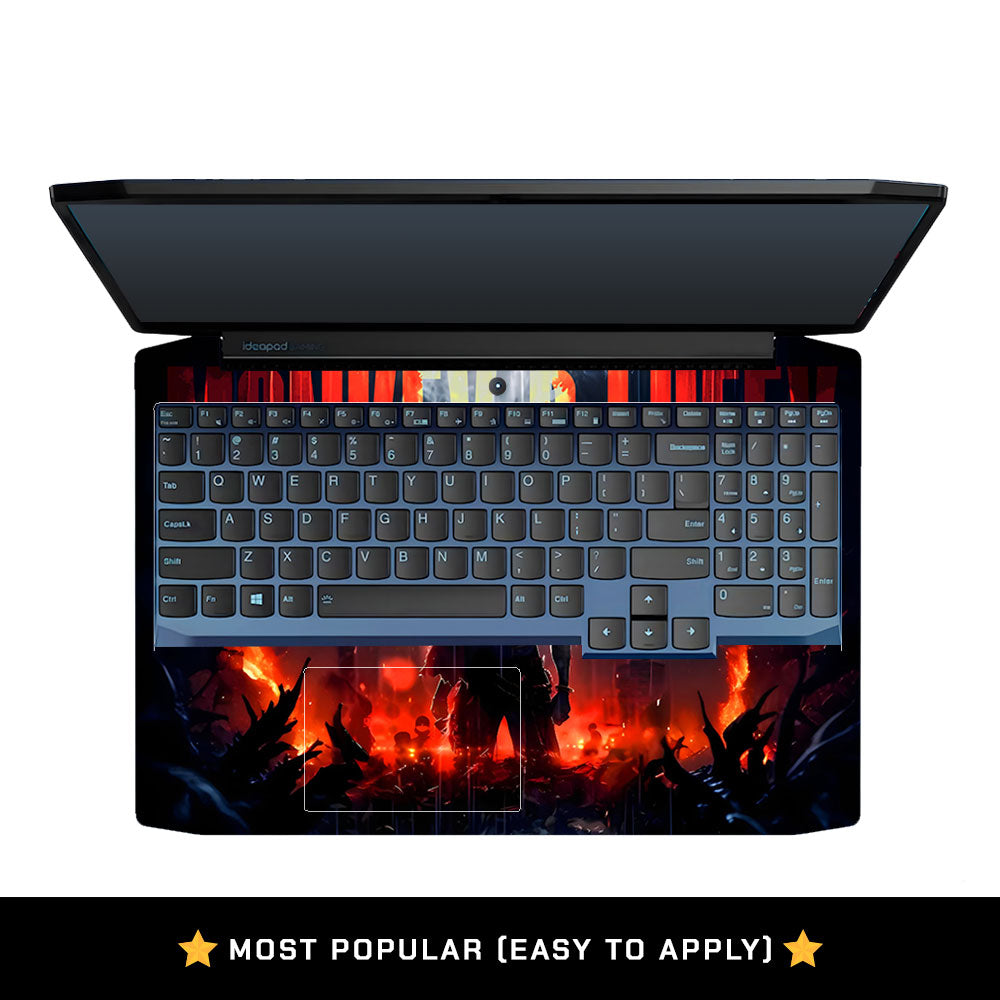Monkey D. Luffy Blazing Red Lenovo IdeaPad Gaming 3 15ARH05 and 15IMH05 Laptop Skin