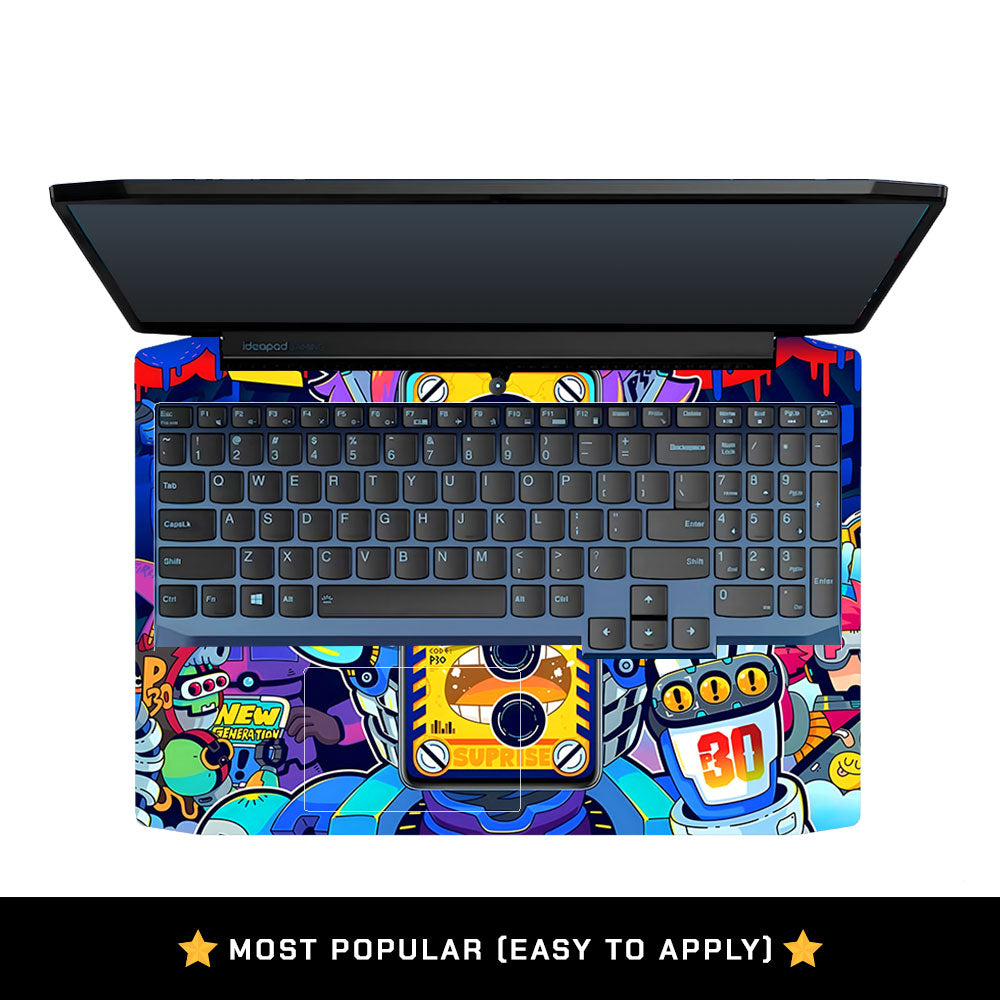 Futuristic Cyberpunk Vision Lenovo Ideapad Gaming 3 15ARH05 and 15IMH05 Laptop Skin