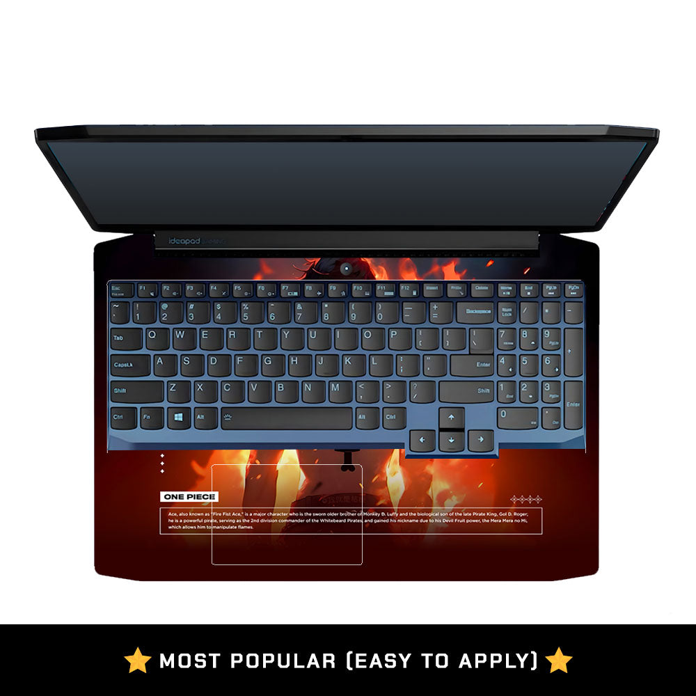 Anime Fire Pirate Lenovo IdeaPad Gaming 3 15ARH05 and 15IMH05 Laptop Skin