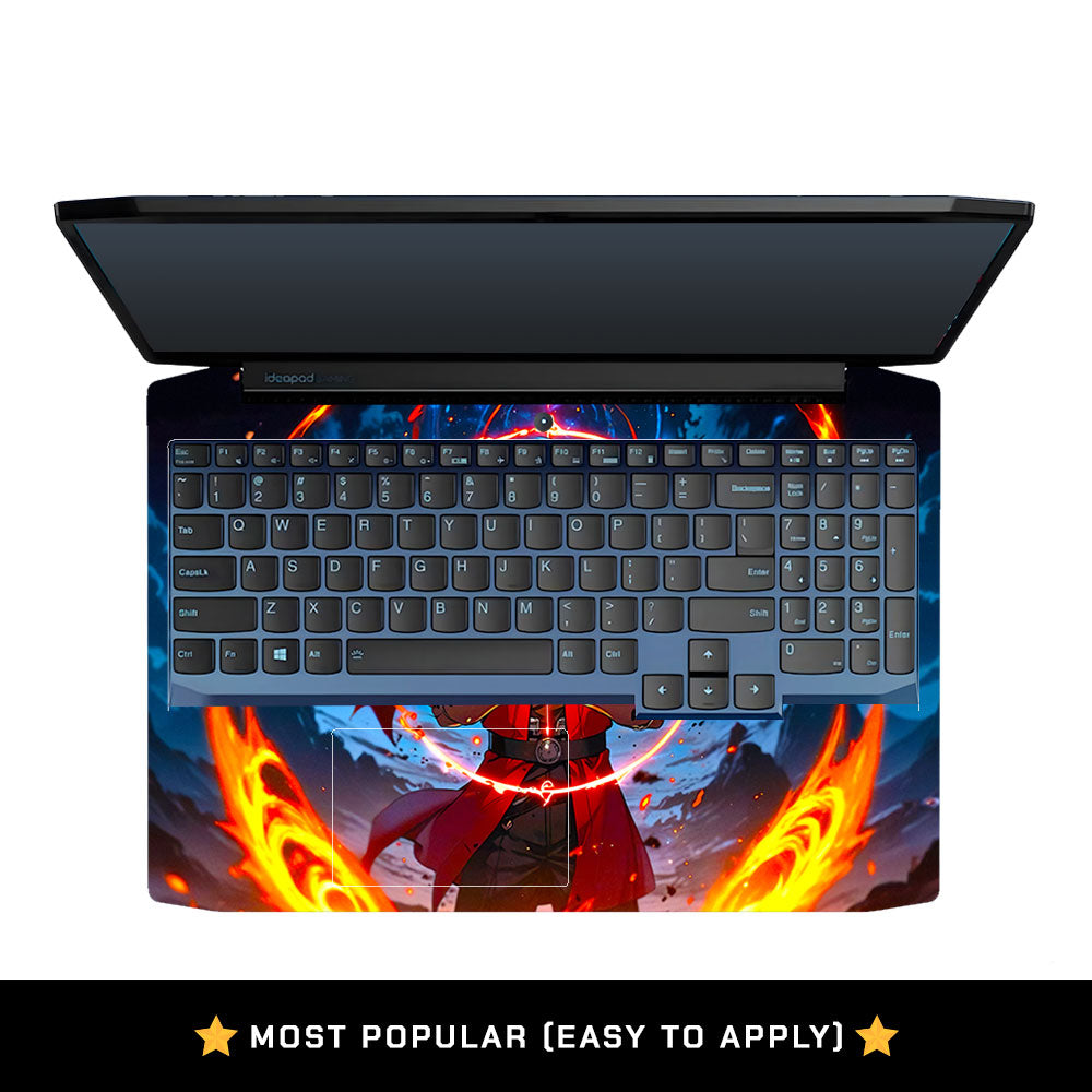 Anime Alchemist Warrior Lenovo IdeaPad Gaming 3 15ARH05 and 15IMH05 Laptop Skin