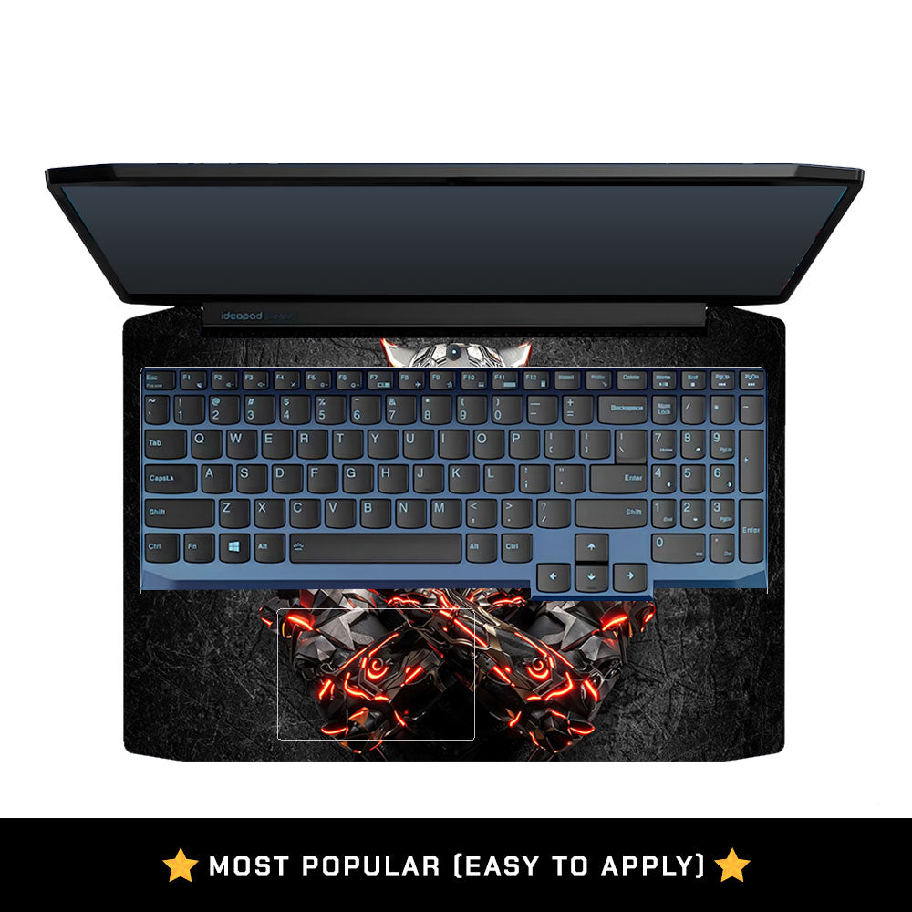 Black Panther Glowing Fury Lenovo IdeaPad Gaming 3 15ARH05 and 15IMH05 Laptop Skin