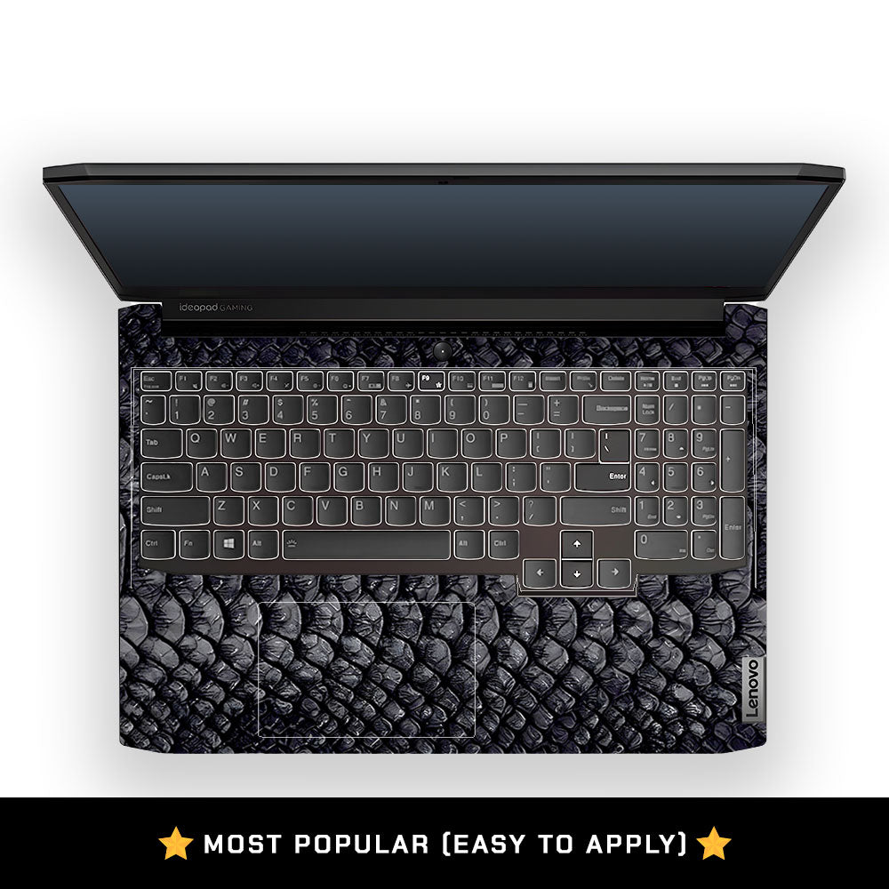 Black Dragon Scale Lenovo IdeaPad Gaming 3 15ACH6 and 15IHU6 Laptop Skin