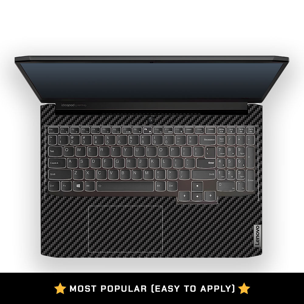 Textured Carbon Fibre Lenovo IdeaPad Gaming 3 15ACH6 and 15IHU6 Laptop Skin