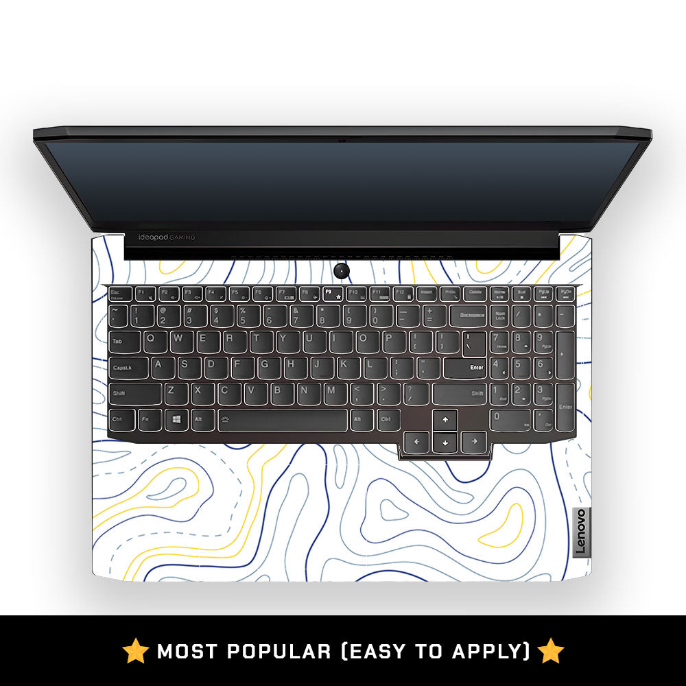 Minimalist Colorful Contours Lenovo IdeaPad Gaming 3 15ACH6 and 15IHU6 Laptop Skin