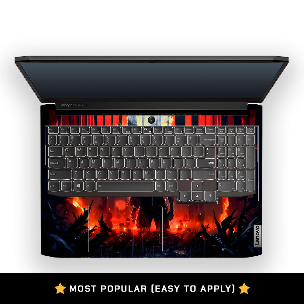Monkey D. Luffy Blazing Red Lenovo IdeaPad Gaming 3 15ACH6 and 15IHU6 Laptop Skin