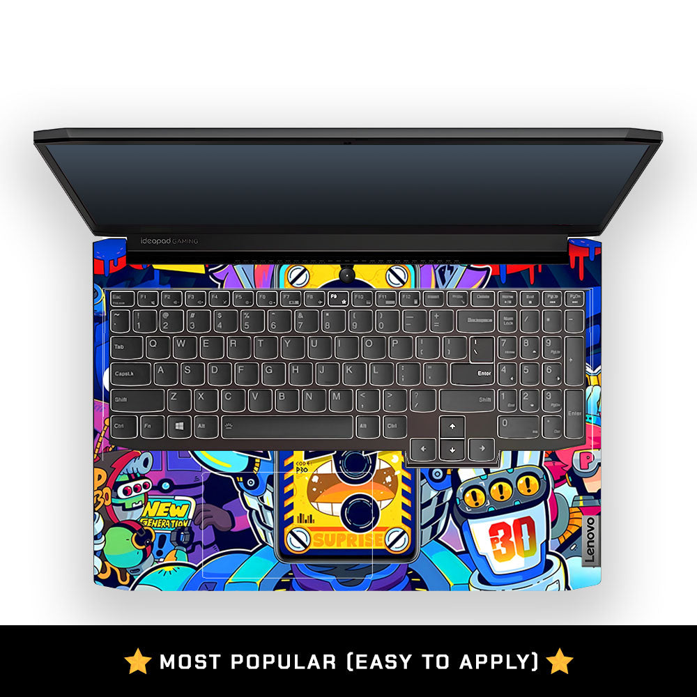 Futuristic Cyberpunk Vision Lenovo IdeaPad Gaming 3 15ACH6 and 15IHU6 Laptop Skin