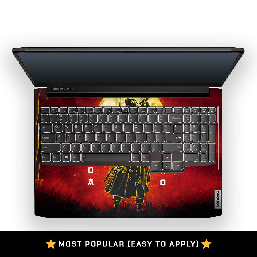 Zoro Under Golden Moon Lenovo IdeaPad Gaming 3 15ACH6 and 15IHU6 Laptop Skin