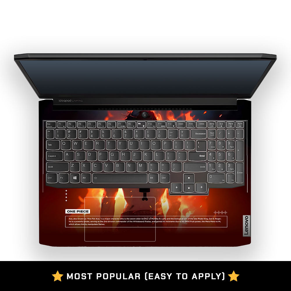 Anime Fire Pirate Lenovo IdeaPad Gaming 3 15ACH6 and 15IHU6 Laptop Skin
