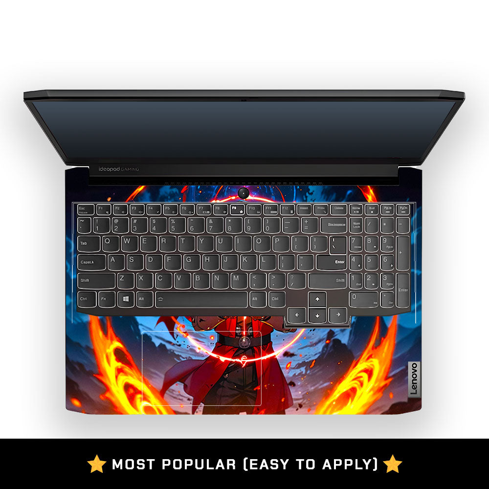 Anime Alchemist Warrior Lenovo IdeaPad Gaming 3 15ACH6 and 15IHU6 Laptop Skin
