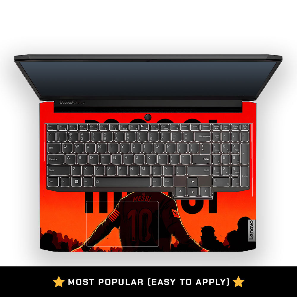 Messi Red Aura Lenovo IdeaPad Gaming 3 15ACH6 and 15IHU6 Laptop Skin