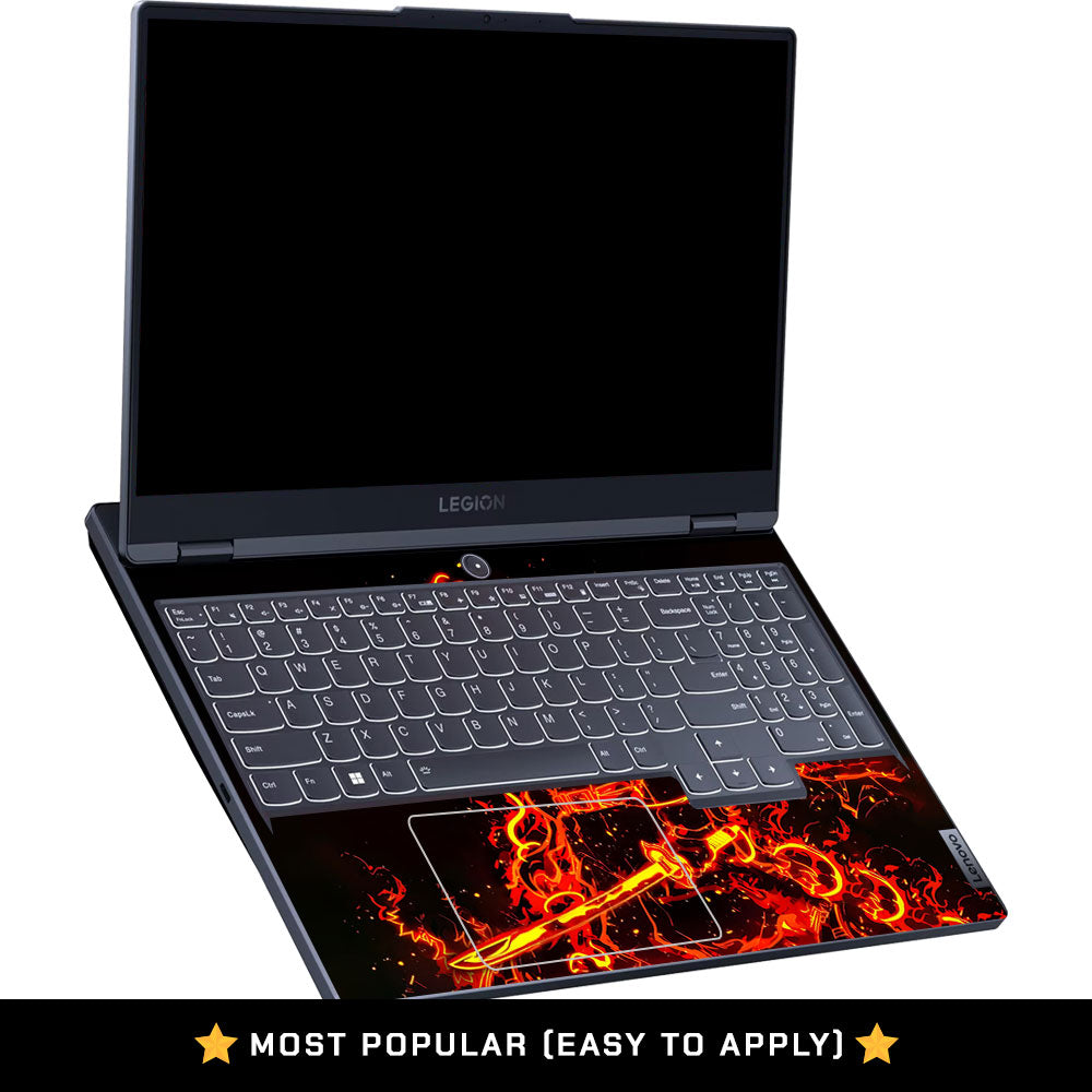 Blazing Anime Swordsman Lenovo Legion 5 15IRX9 Laptop Skin