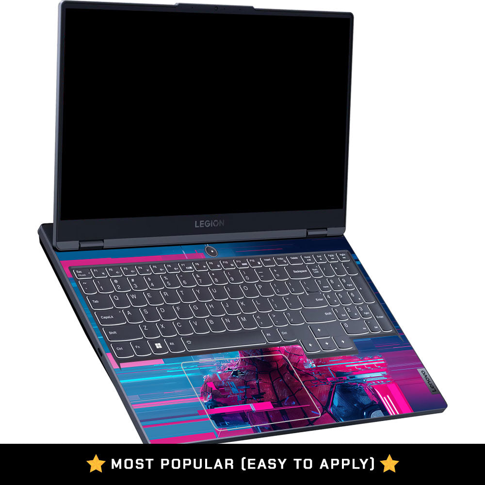 Glitch Spider Neon Web Lenovo Legion 5 15IRX9 Laptop Skin
