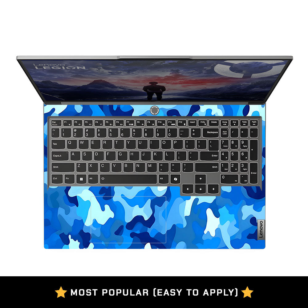 Arctic Blue Camo Pattern Lenovo Legion 5 16IRX9 Laptop Skin