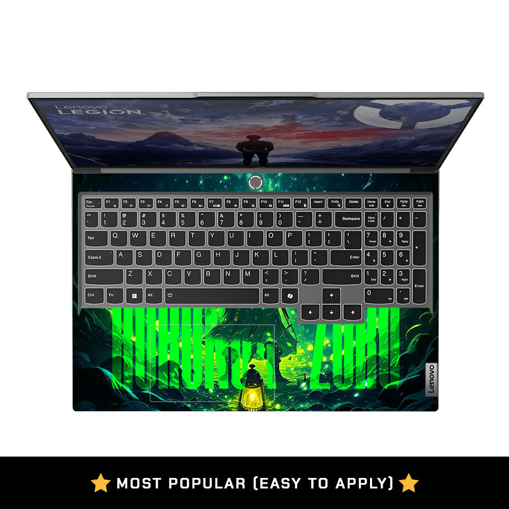 Green Anime Swordsman Lenovo Legion 5 16IRX9 Laptop Skin