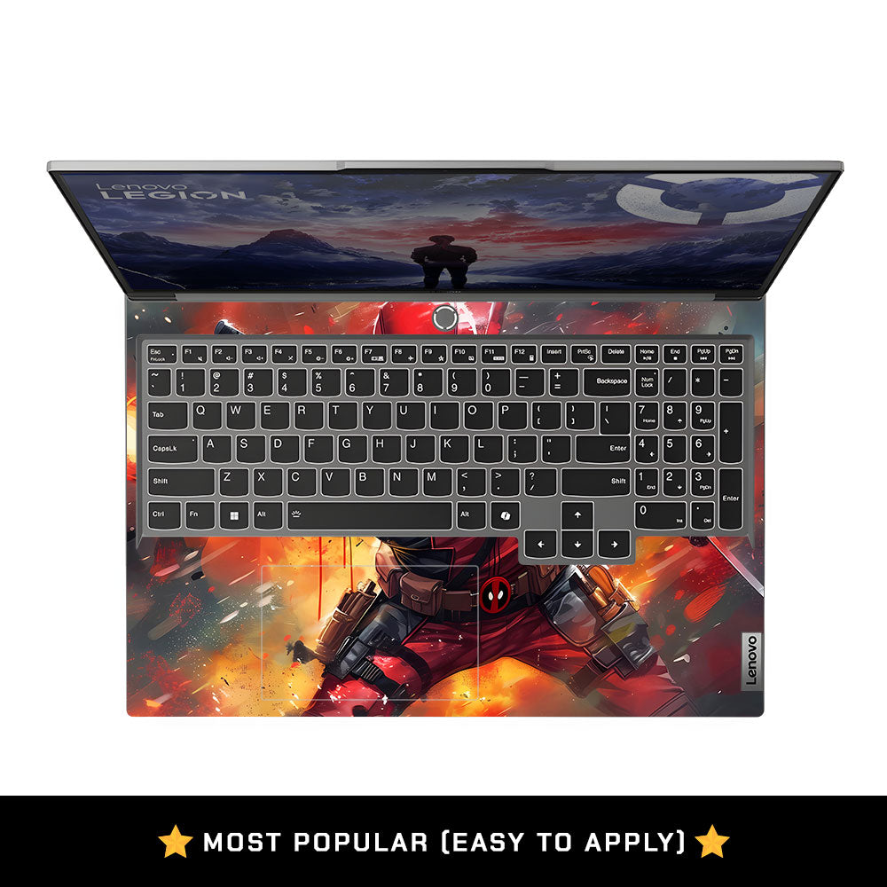Deadpool in Action Lenovo Legion 5 16IRX9 Laptop Skin