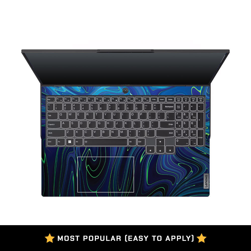 Cobalt Liquid Design Lenovo Legion 5 Pro 16IRX8 and 16IRX9 Laptop Skin