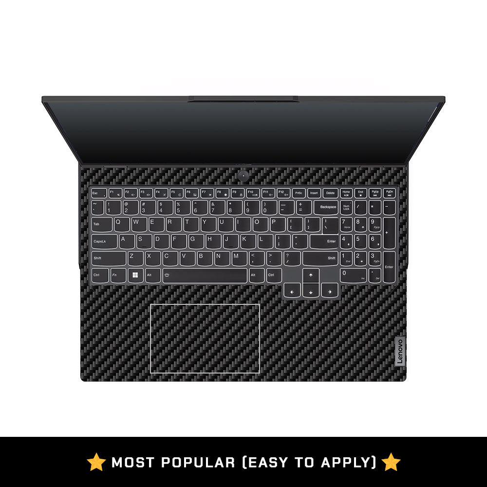 Textured Carbon Fibre Lenovo Legion 5 Pro 16IRX8 and 16IRX9 Laptop Skin