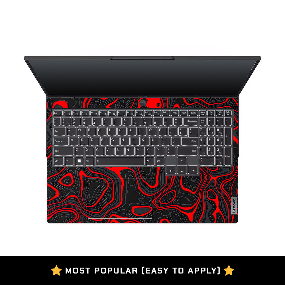 Crimson Waves Lenovo Legion 5 Pro 16IRX8 and 16IRX9 Laptop Skin