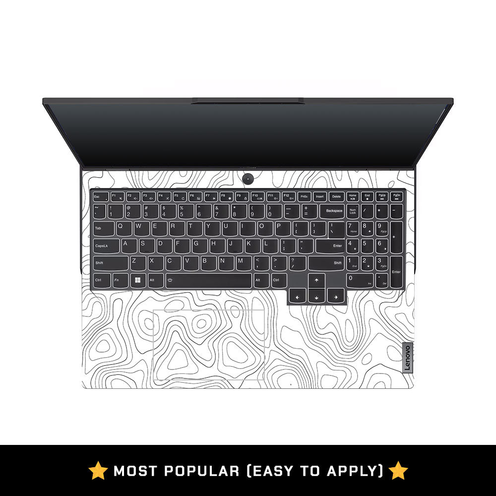 White Contour Design Lenovo Legion 5 Pro 16IRX8 and 16IRX9 Laptop Skin