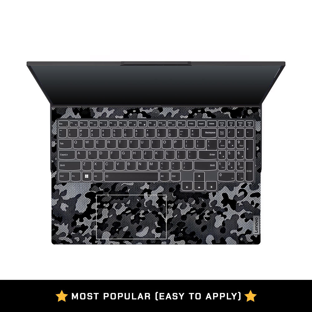 Stealth Grey Camo Lenovo Legion 5 Pro 16IRX8 and 16IRX9 Laptop Skin