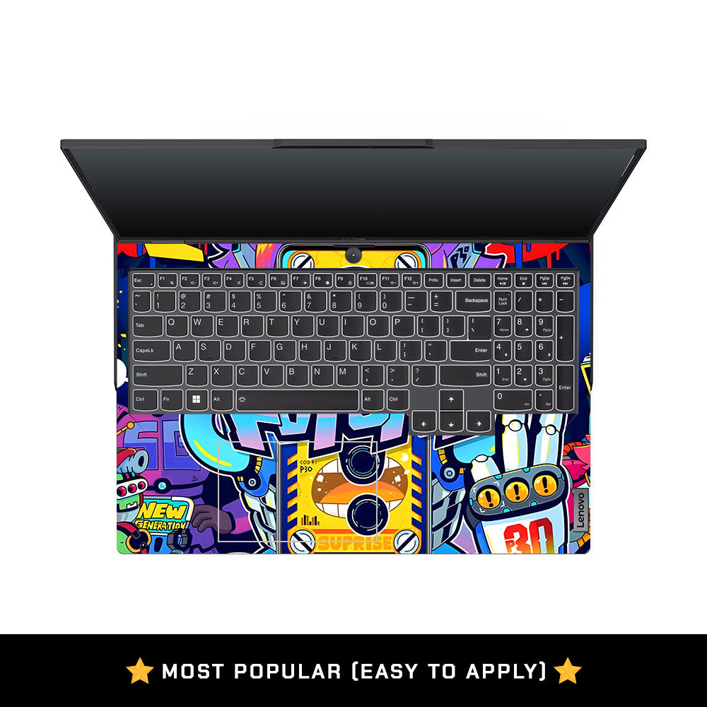 Futuristic Cyberpunk Vision Lenovo Legion 5 Pro 16IRX8 and 16IRX9 Laptop Skin