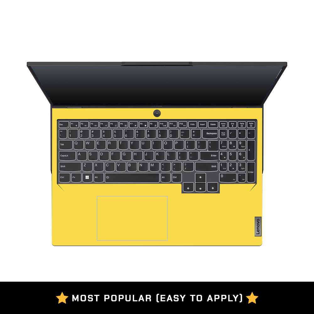 Textured Yellow Lenovo Legion 5 Pro 16IRX8 and 16IRX9 Laptop Skin
