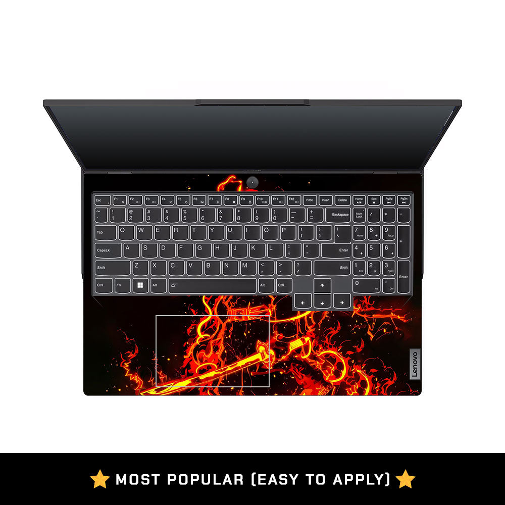 Rengoku Blazing Inferno Lenovo Legion 5 Pro 16IRX8 and 16IRX9 Laptop Skin