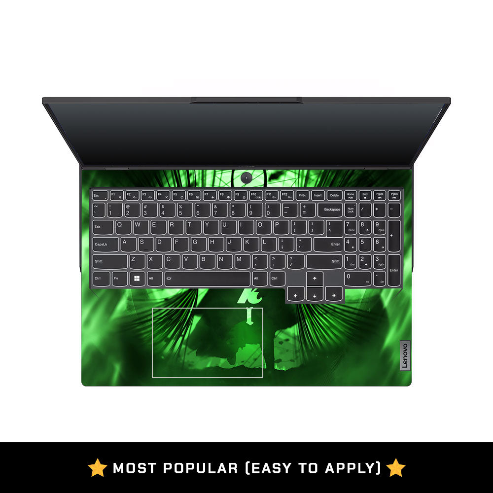 Loki's Green Aura Lenovo Legion 5 Pro 16IRX8 and 16IRX9 Laptop Skin