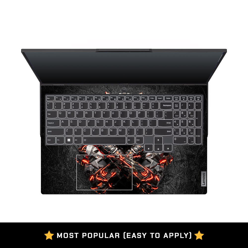 Glowing Feline Hero Lenovo Legion 5 Pro 16IRX8 and 16IRX9 Laptop Skin