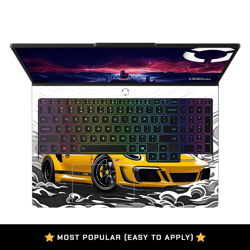 Yellow Sports Coupe Lenovo Legion Pro 5 16ADR10 Laptop Skin