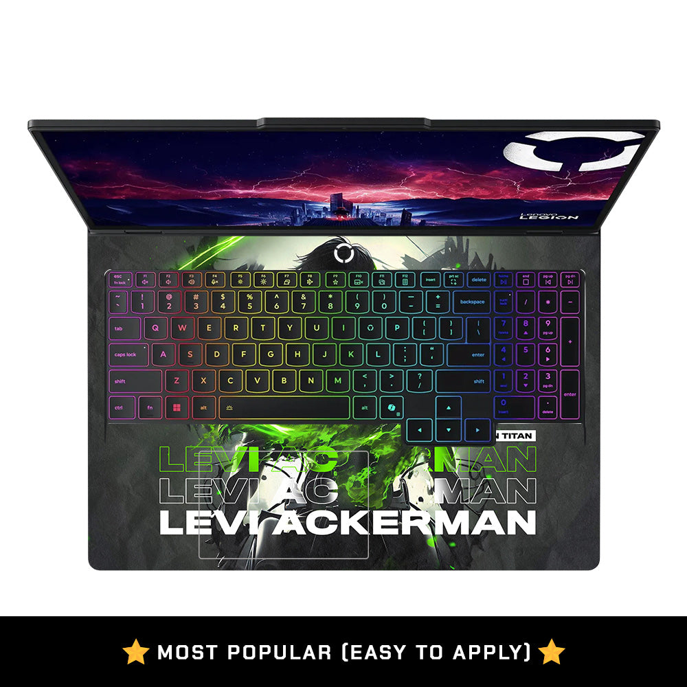 Neon Anime Swordsman Lenovo Legion Pro 5 16ADR10 Laptop Skin
