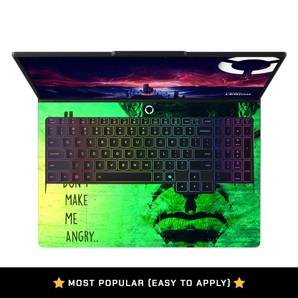 Hulk Don't Make Me Angry Lenovo Legion Pro 5 16AFR10 Laptop Skin