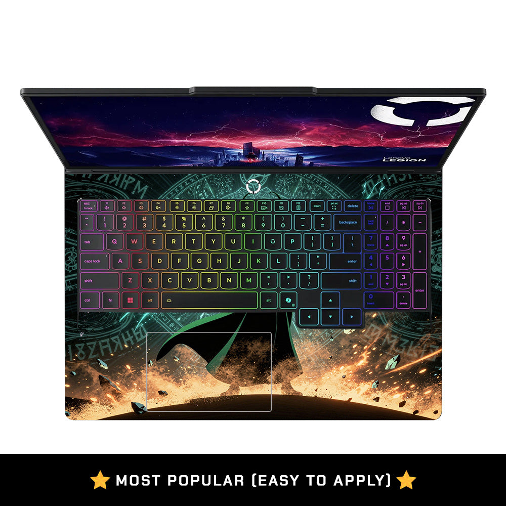 Red Villain Silhouette Lenovo Legion Pro 5 16AFR10 Laptop Skin
