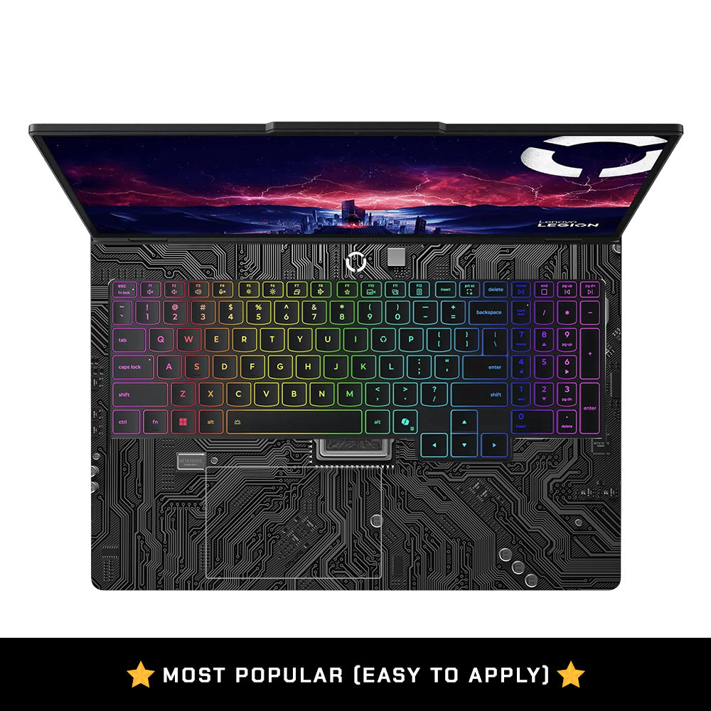 FOMO Circuit Dark Mode Lenovo Legion Pro 5 16IAX10 Laptop Skin