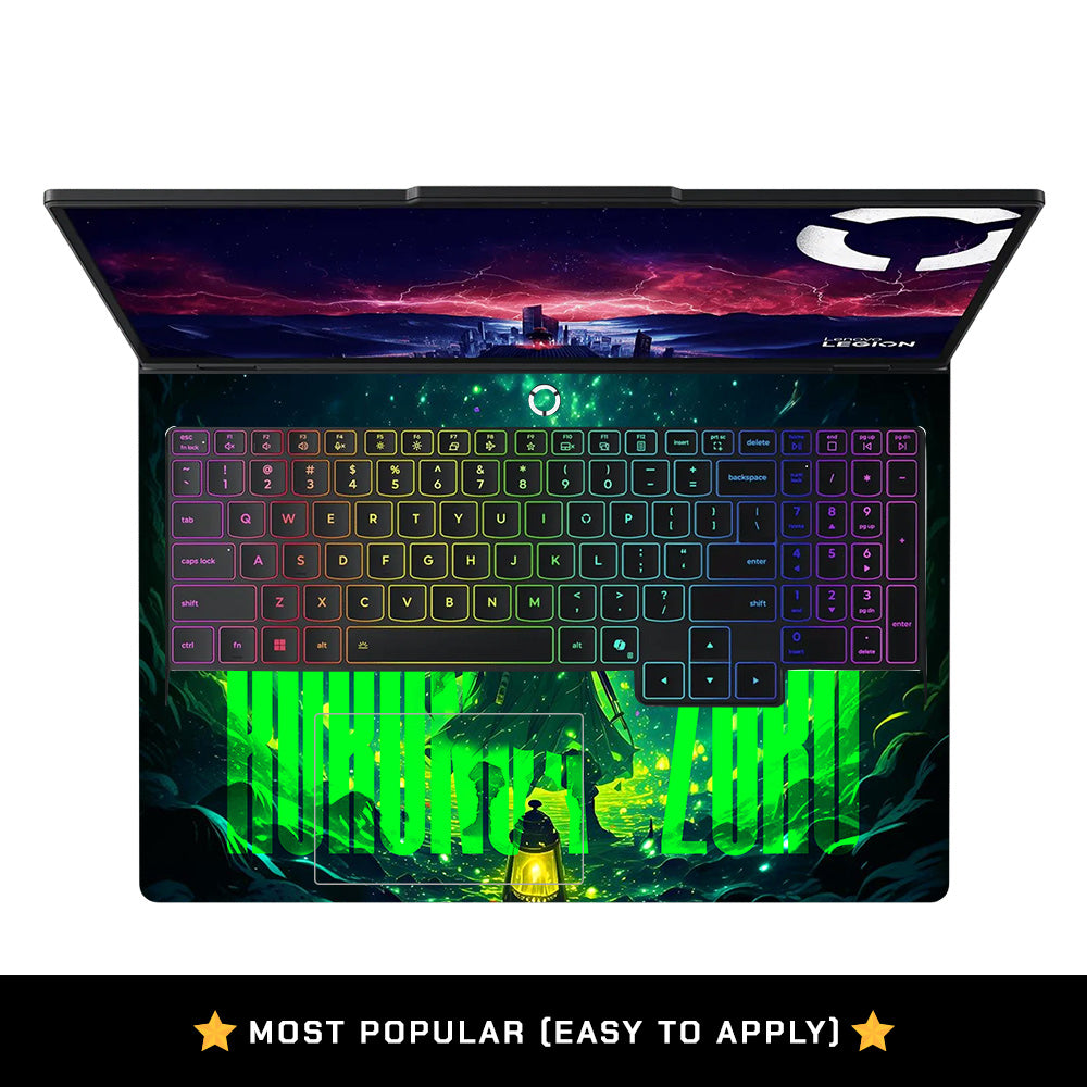Green Anime Swordsman Lenovo Legion Pro 5 16IAX10 Laptop Skin