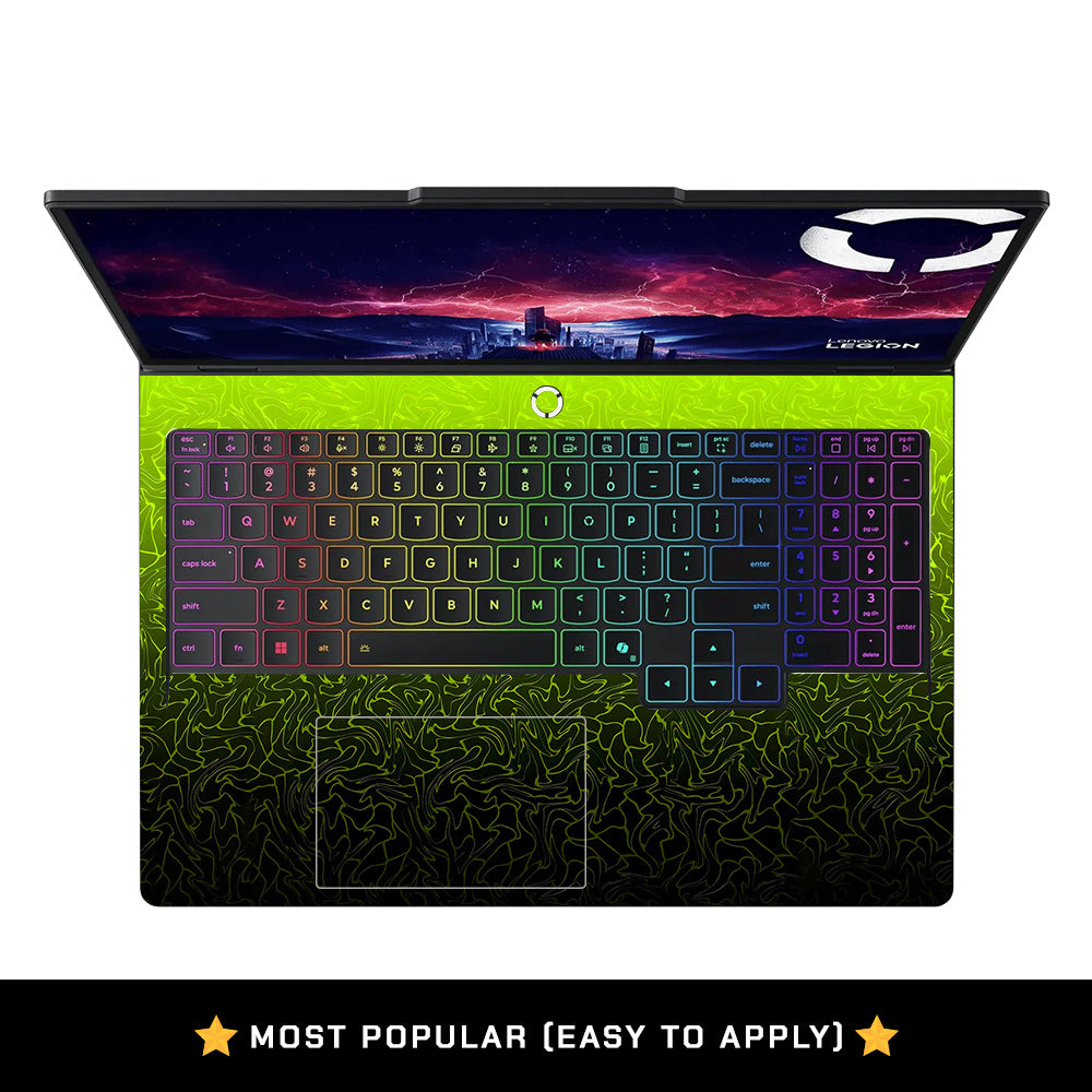 Lime Yellow to Black Gradient Lenovo Legion Pro 5 16IAX10 Laptop Skin