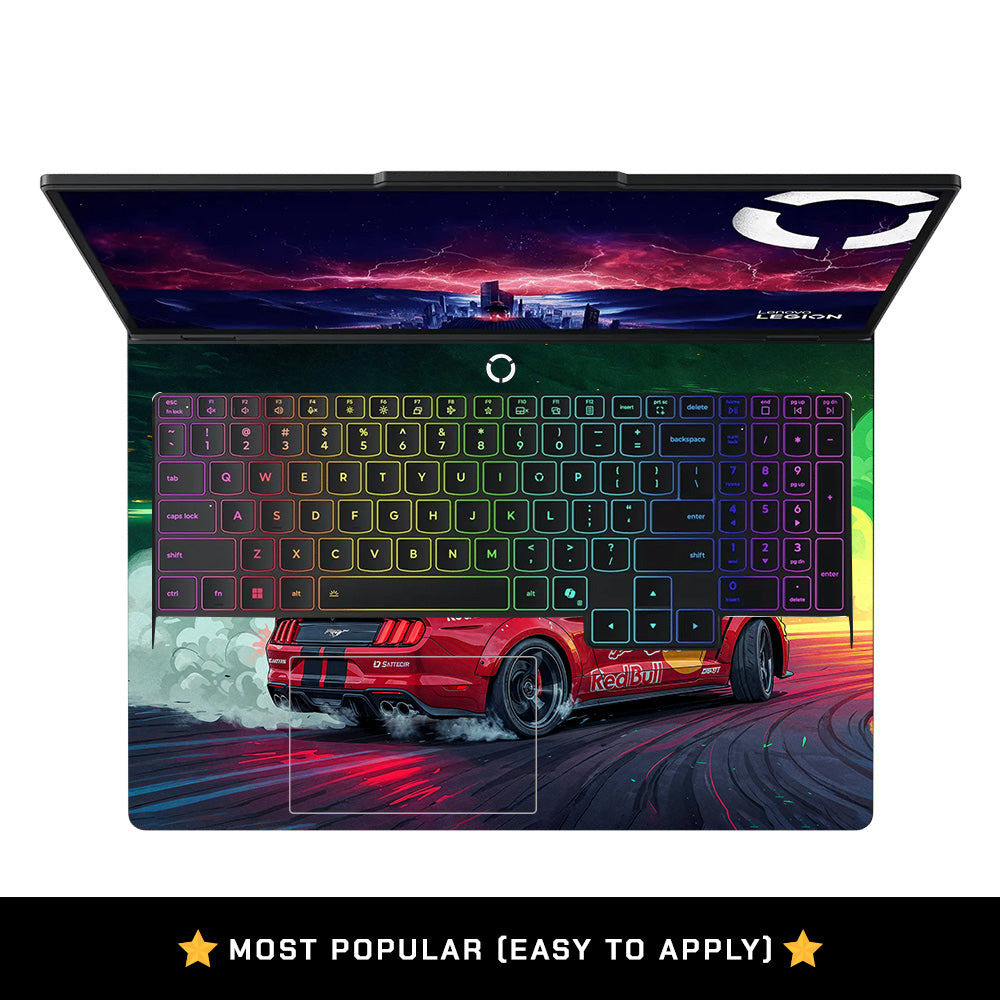 Mustang GT Red Bull Drift Beast Lenovo Legion Pro 5 16IAX10 Laptop Skin