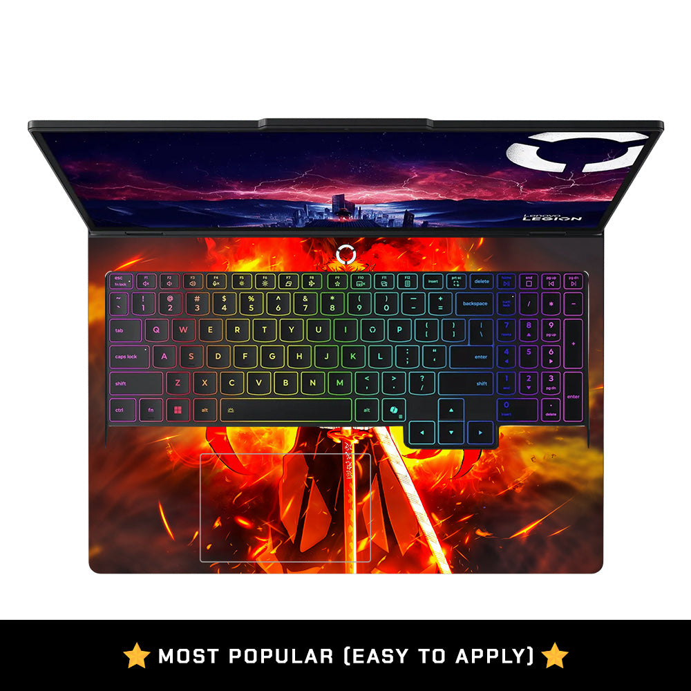 Anime Flame Swordsman Lenovo Legion Pro 5 16IAX10 Laptop Skin