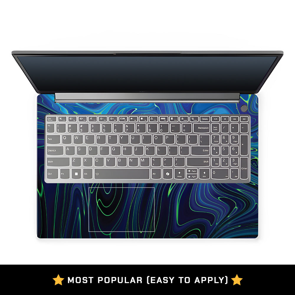 Cobalt Liquid Design Lenovo LOQ Essential 15IAX9E Laptop Skin