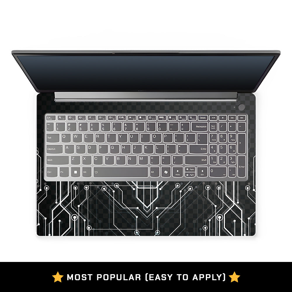Black Digital Circuit Lenovo LOQ Essential 15IAX9E Laptop Skin