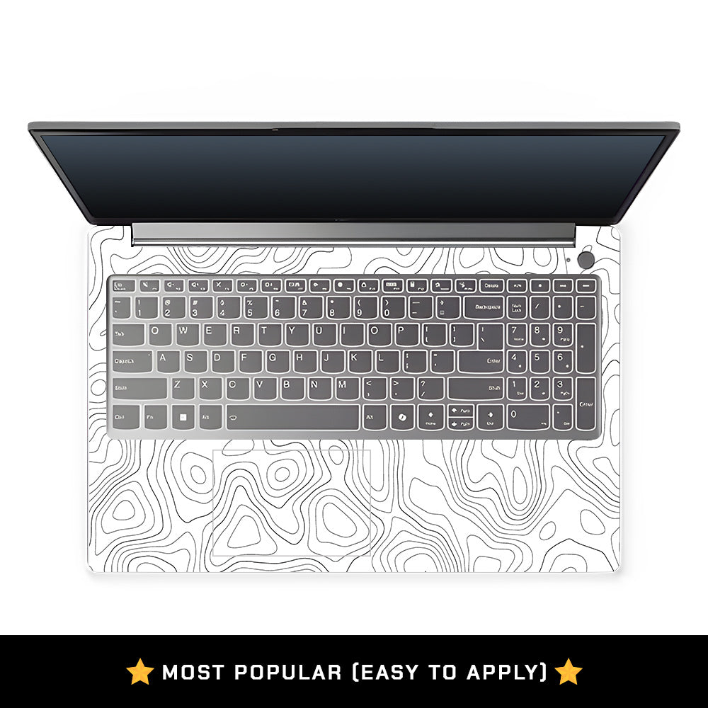 White Contour Design Lenovo LOQ Essential 15IAX9E Laptop Skin