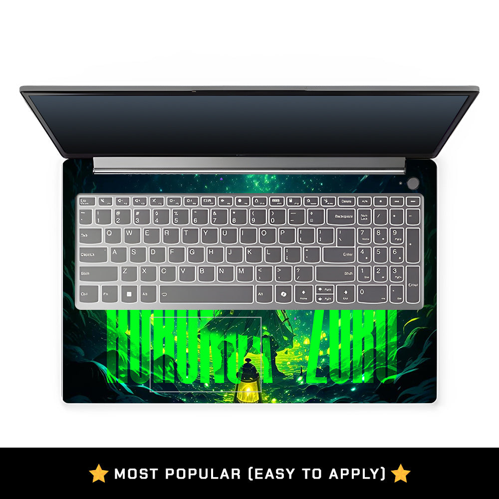 Green Anime Swordsman Lenovo LOQ Essential 15IAX9E Laptop Skin