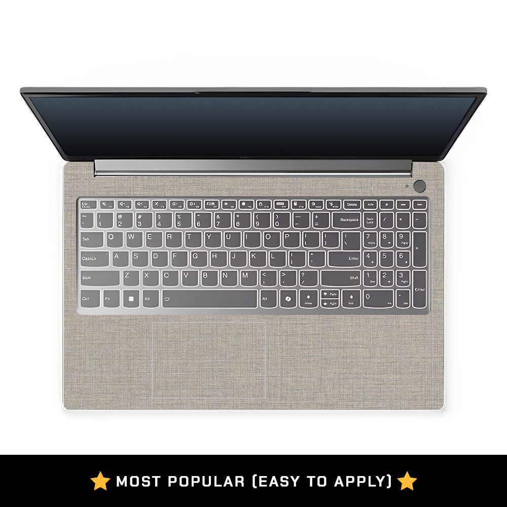 Textured Fabric Grey Lenovo LOQ Essential 15IAX9E Laptop Skin