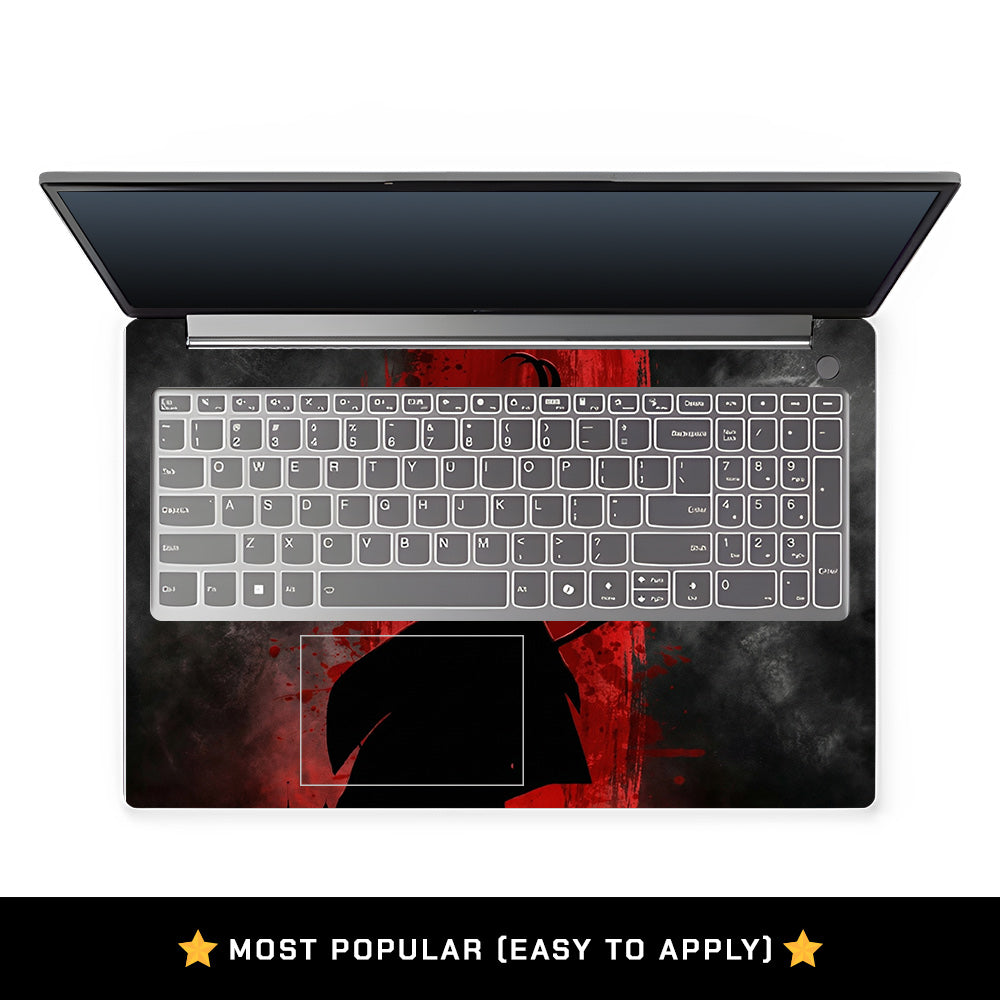 Red Villain Silhouette Lenovo LOQ Essential 15IAX9E Laptop Skin