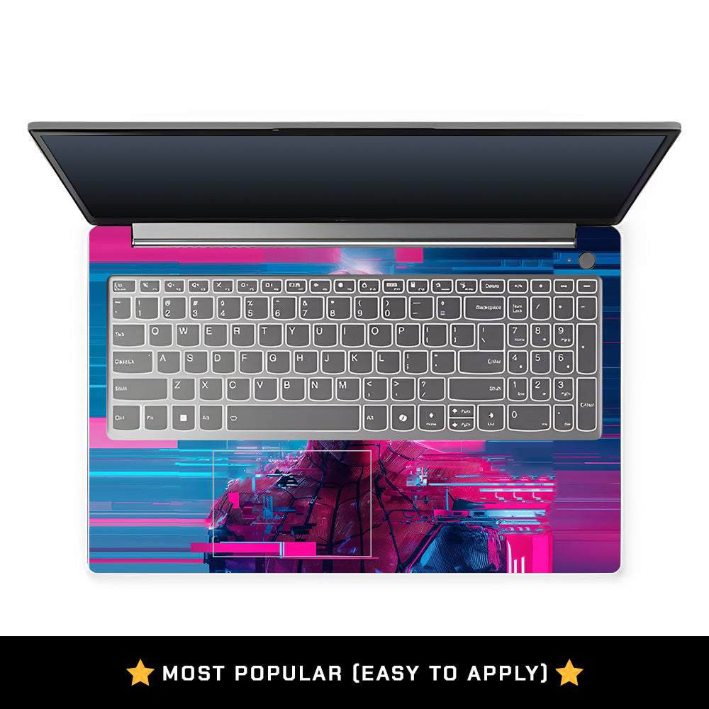 Glitch Spider Neon Web Lenovo LOQ Essential 15IAX9E  Laptop Skin