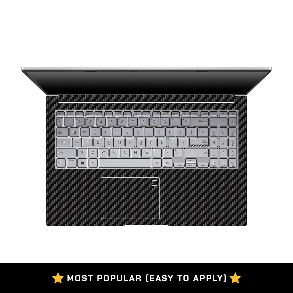 Textured Carbon Fibre Asus VivoBook 15 X1504VA Laptop Skin